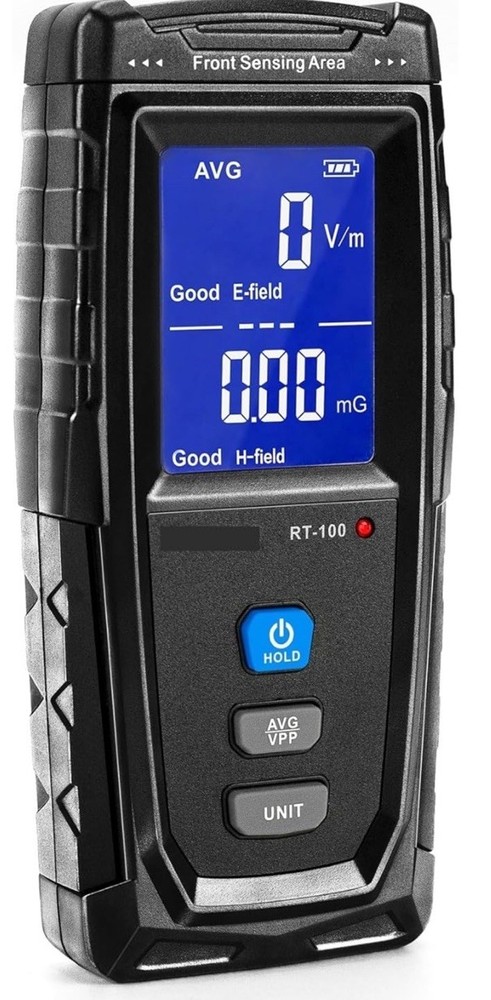 EMF Meter, Detects Electric and Magnetic Fields, Handheld Digital EMF Detector