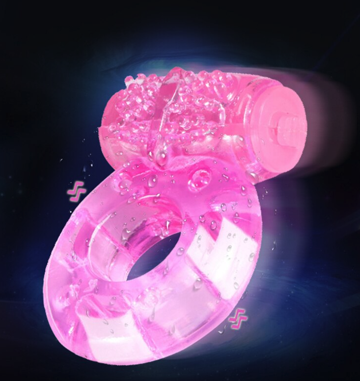 Male Vibrating Cock Ring Waterproof Penis Vibrator Couple Sex-Toy Clit Orgasm