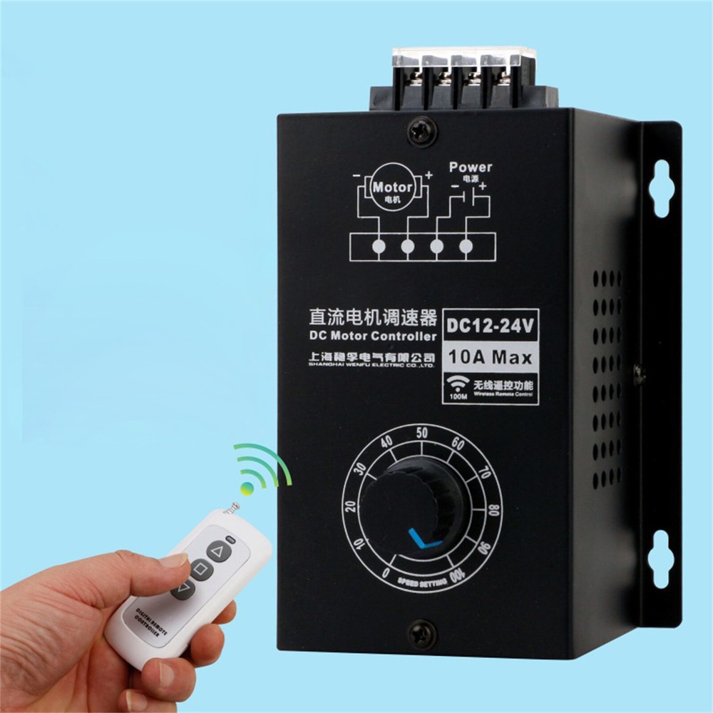 Wireless Remote Control Digital Display DC Motor Speed Controller Speed Switch