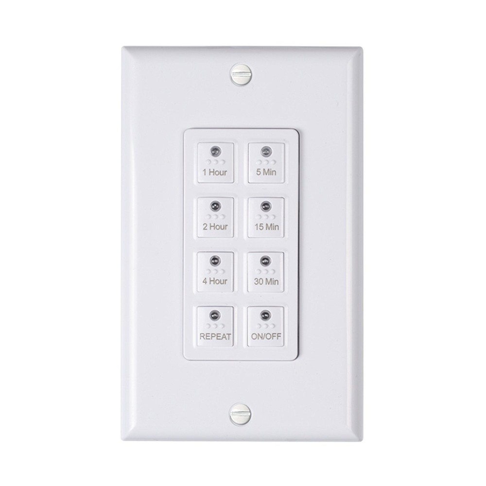 BN-LINK Countdown In-wall Timer Switch 5-15-30-60mins, 2-4 hours