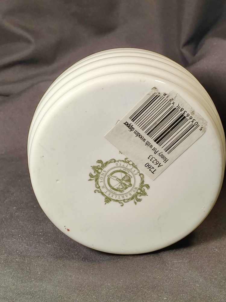 WM Bartleet Sons Honey Pot White