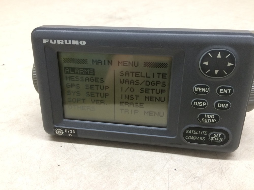 Furuno SC-502 Satellite Compass V2.01 Display Head Screen Button