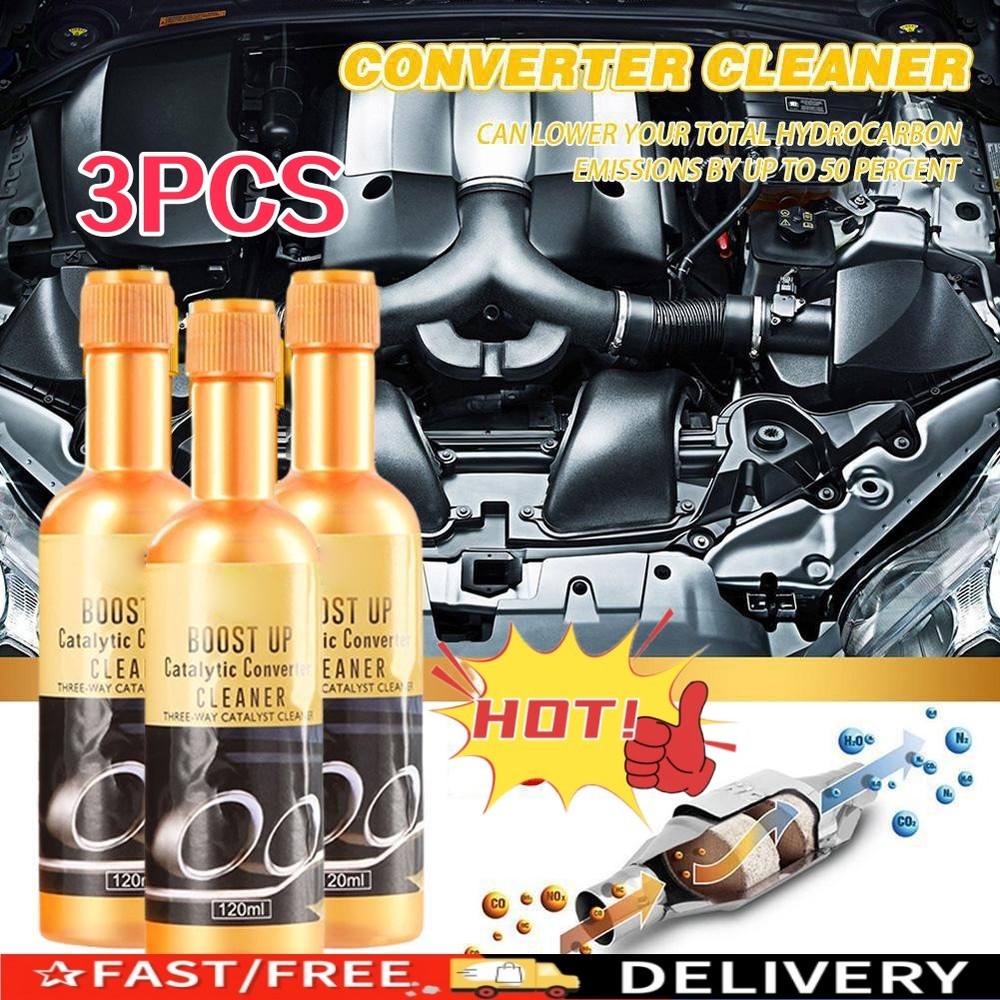 3PCS Car Vehicle Engine Catalytic Converter Cleaner Deep Cleaning Multipurpose🚀
