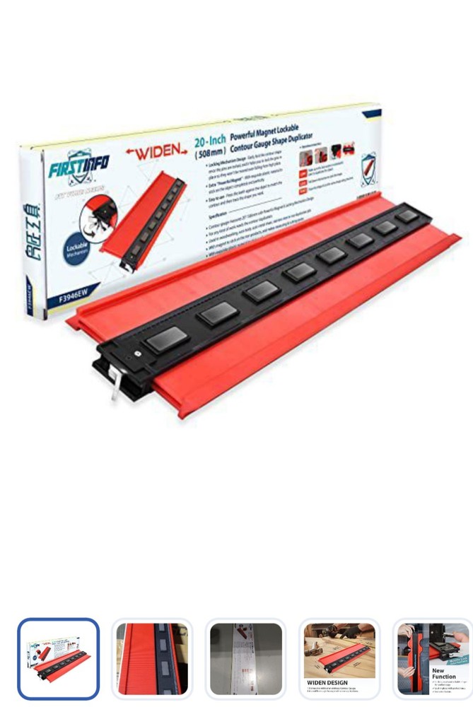 Lockable & Twin Scale Widen Profile Contour Shape Duplicator Gauge