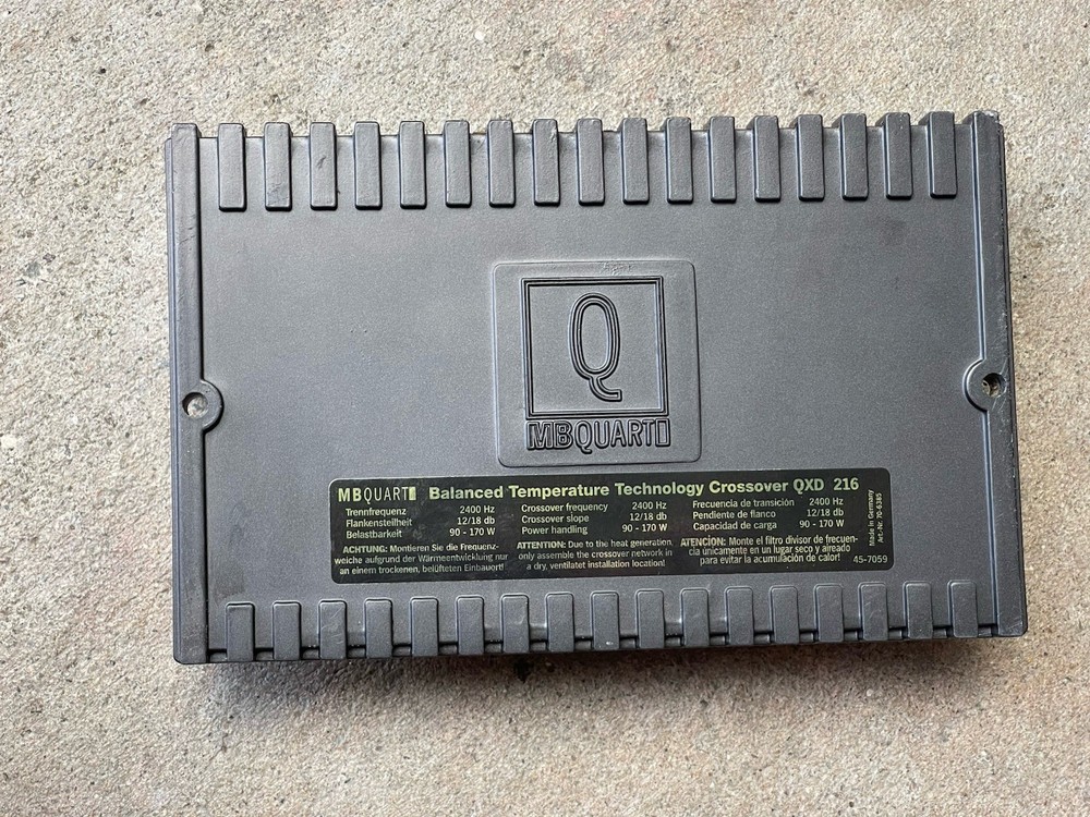 MBQUART Balanced Temperature Technology Crossover QXD 216