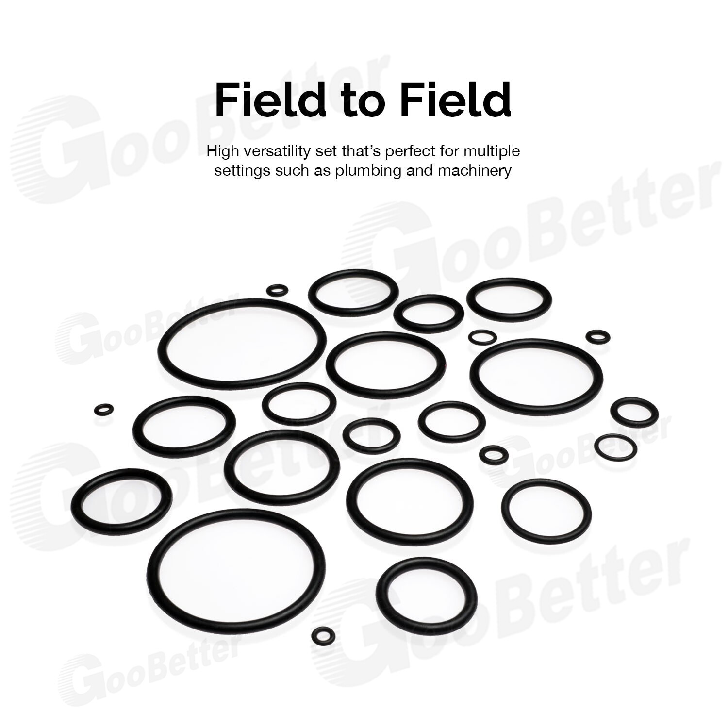 419pcs Universal O Ring Assortment Metric Oil Proof Kit 32 Size O-Ring Rubber