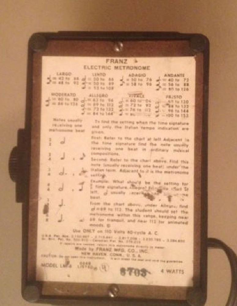 Franz Electric Metronome - Model LM 4
