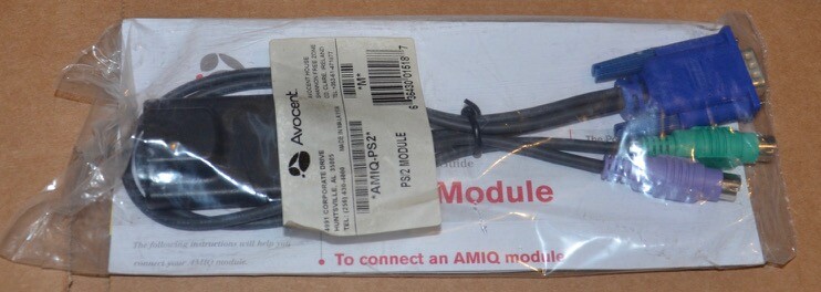 Avocent AMIQ-PS2 Server Interface Module new PS/2 and VGA to cat5 ethernet AMIQ