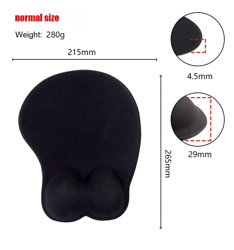 Zenless Zone Zero ZZZ Ellen Joe 3D Oppai Boob Mouse Pad Wrist Rest Mousepad