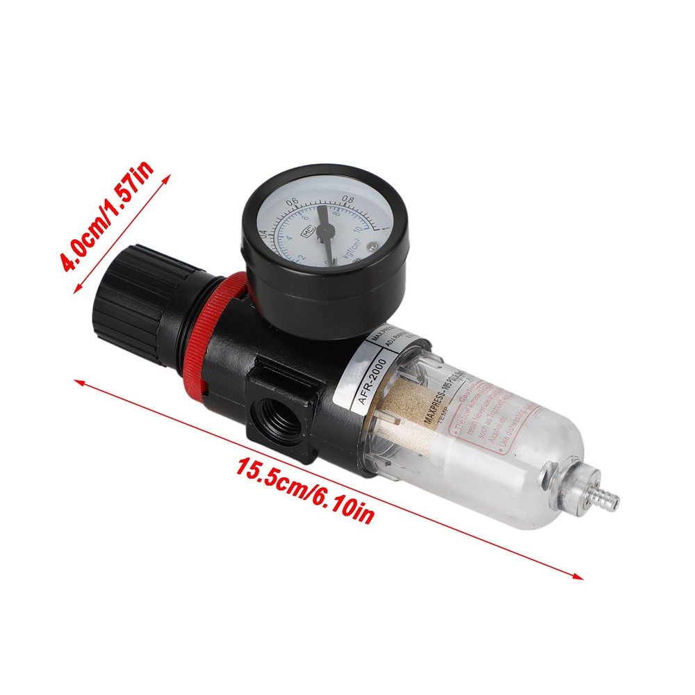 AFR2000 1/4" Air Compressor Filter Water Separator Trap Tools Regulator Kit Y7
