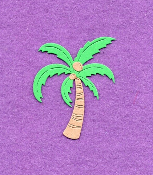 PALM TREE # 4 die cuts scrapbook cards