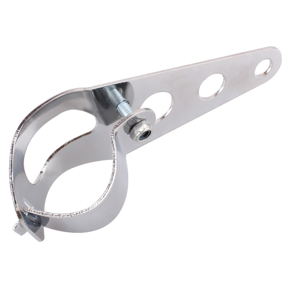Chrome Universal Headlight Mount Bracket Fork Clamp Holder For Harley 28mm-34mm