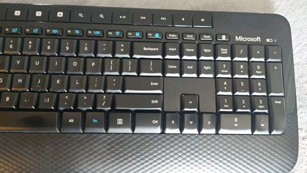 Microsoft Wireless Desktop 2000 Keyboard Mouse USB Dongle Combo Tested Works