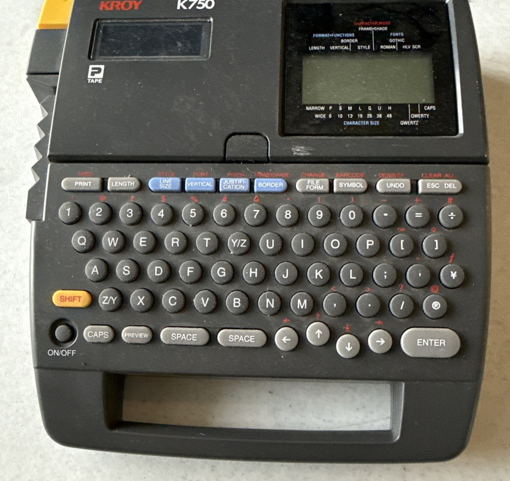 Kroy K750 Label Printer