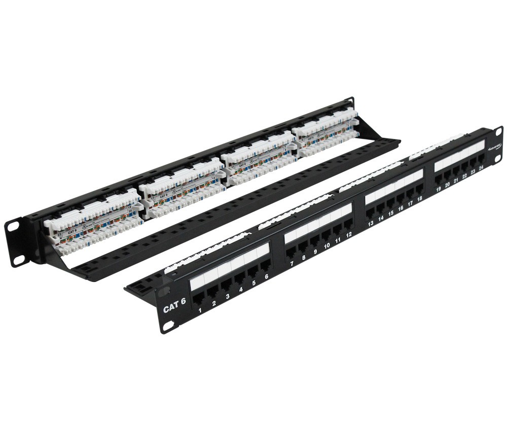 24 port (1U 19inchinch CAT6 Universal Patch Panel Rack Mountable