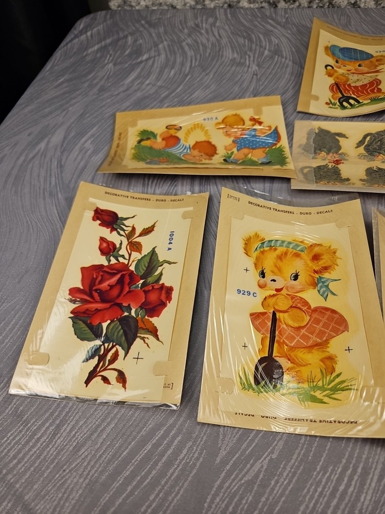 9 vtg duro Decorative Transfers #22