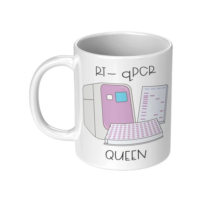 RT qPCR Queen Mug Biology Science Coffee Cup Gift