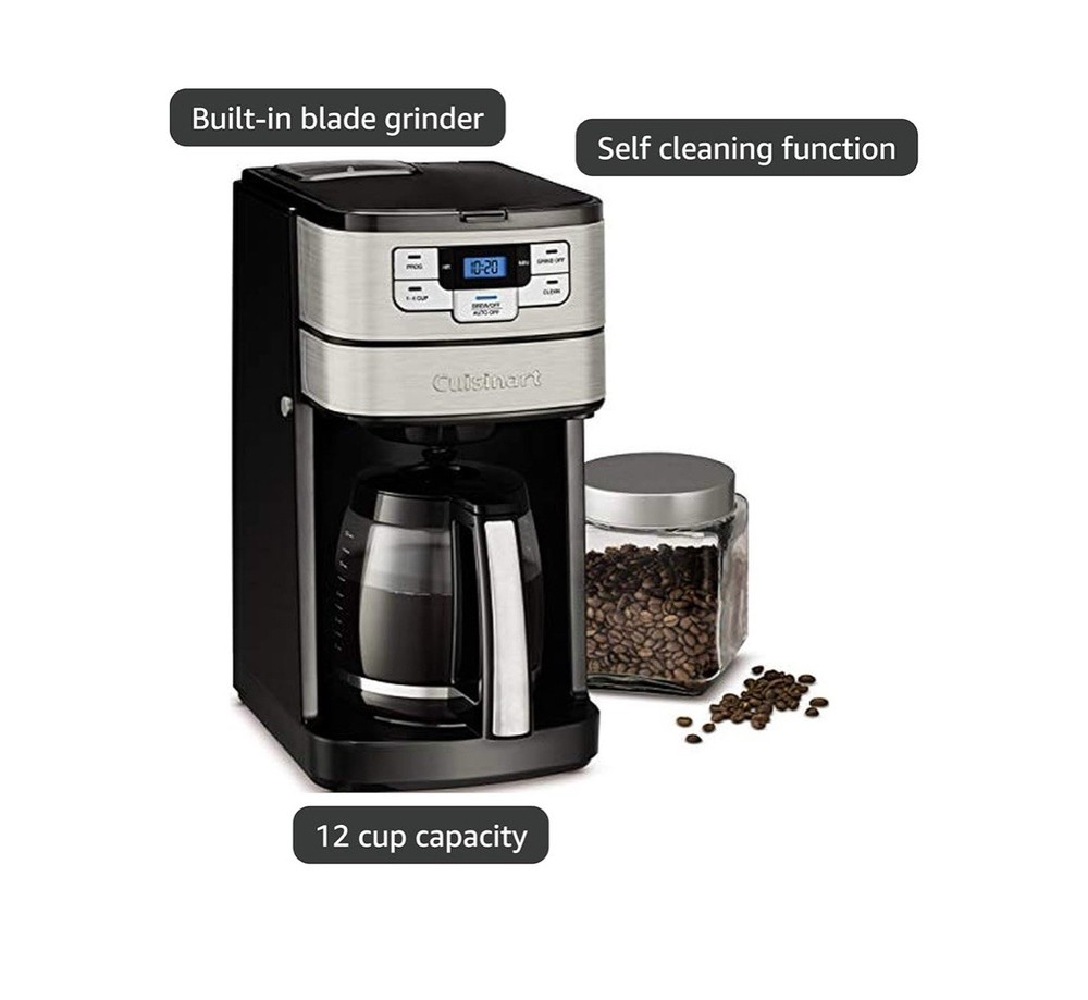 Cuisinart Automatic Grind & Brew 12-Cup Coffee Maker with Blade Grinder