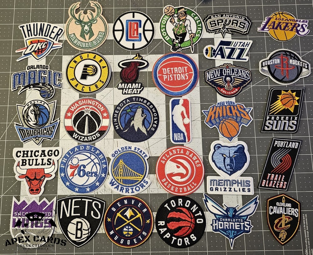 NBA Team Patch Embroidered Iron On