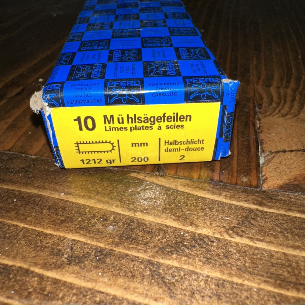 Pferd 19017 8" Second Cut Mill Saw File 10-Pack