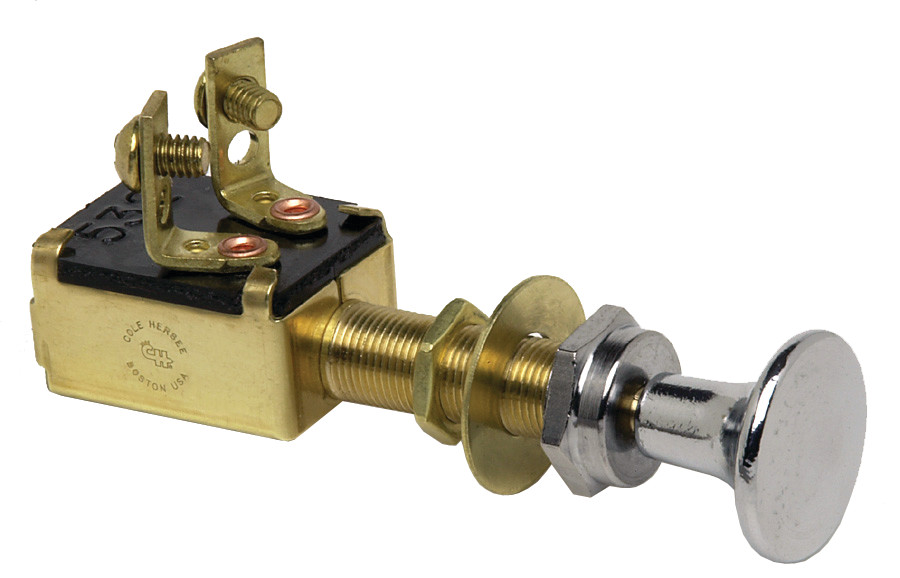 Cole Hersee M-628-BX M628 Push Pull Switch Chrome
