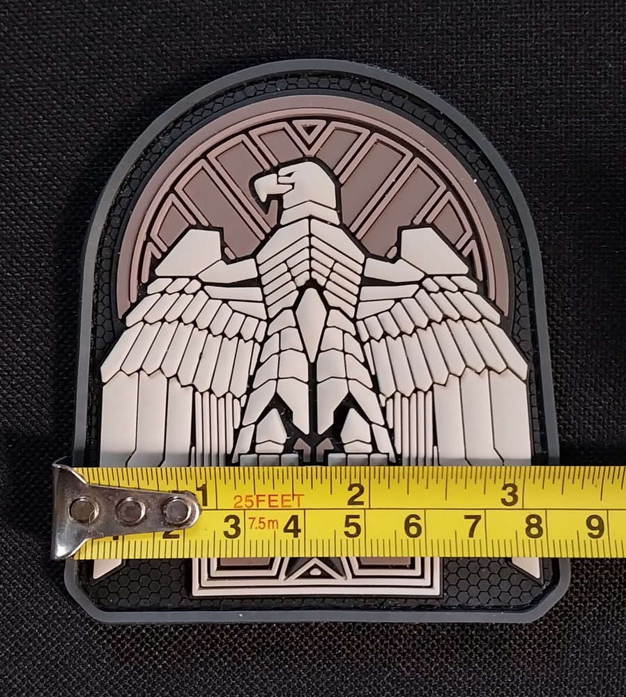 INDUSTRIAL EAGE 3D PVC Rubber Hook Backing Bag Uniform Morale Combat PATCH ~ MSM
