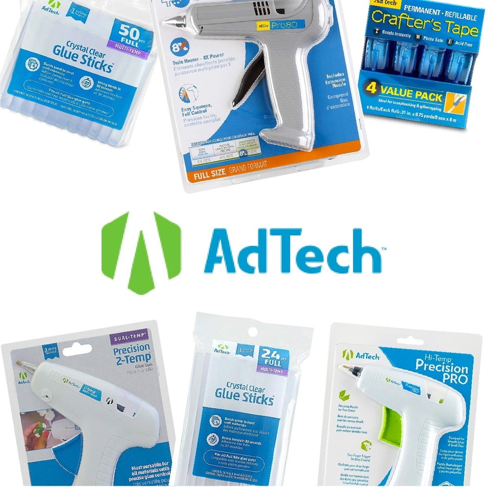 AdTech Crystal Clear Mini Size Hot Glue Sticks