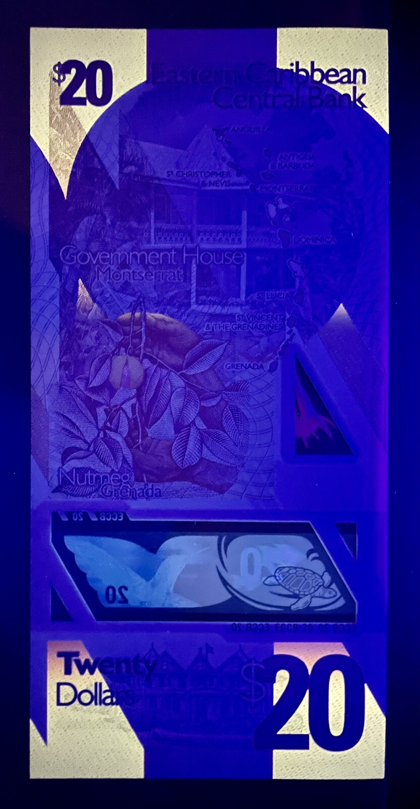 East Caribbean 3 Pcs SET 5, 10, 20 Dollars, 2019 P-New QE II Polymer UNC