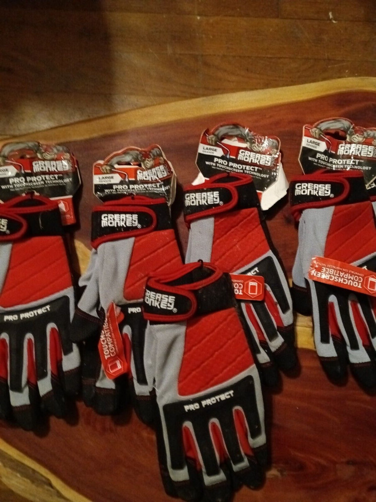 NEW Grease Monkey Pro Protect Gloves -Large, 5 Pair