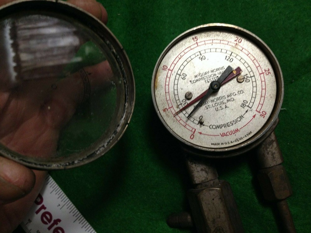 Vintage compression & vacuum engine tester