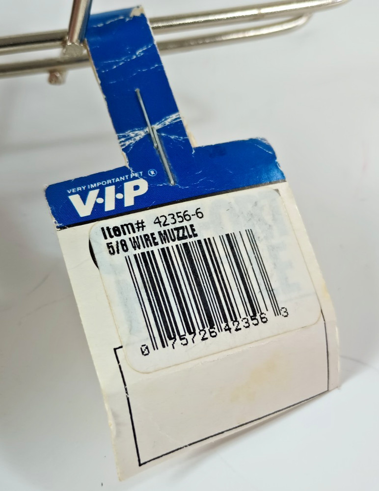 VIP Wire and Leather Adjustable Muzzle. Medium.