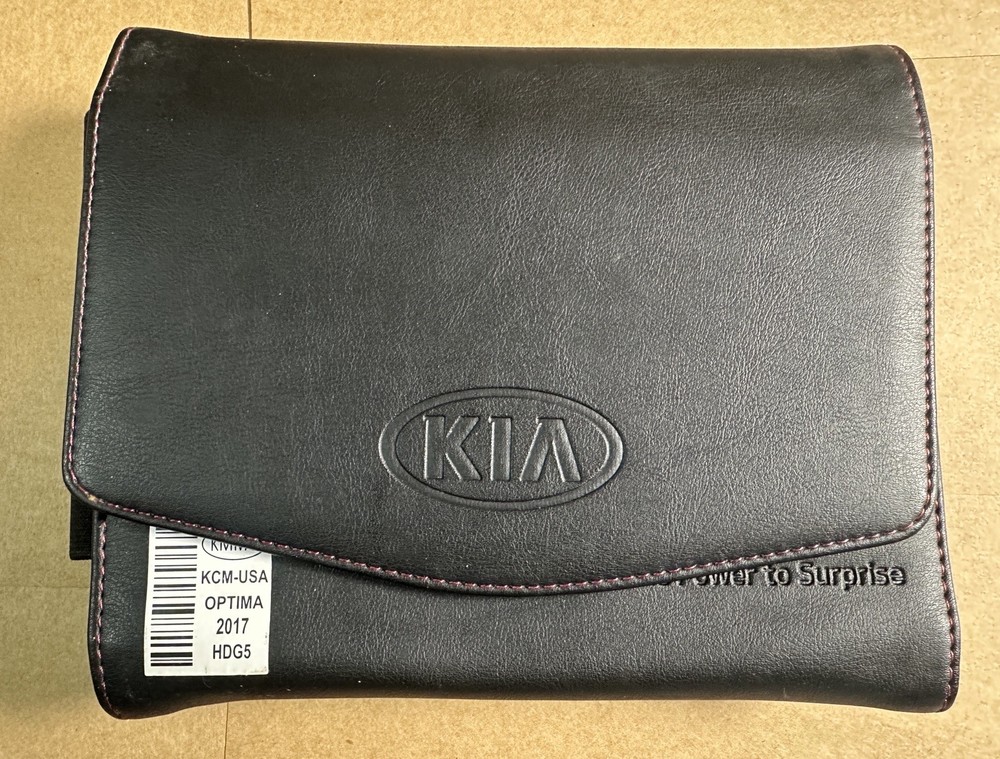 2017 Kia Optima Owner’s Manual Set W/ Case