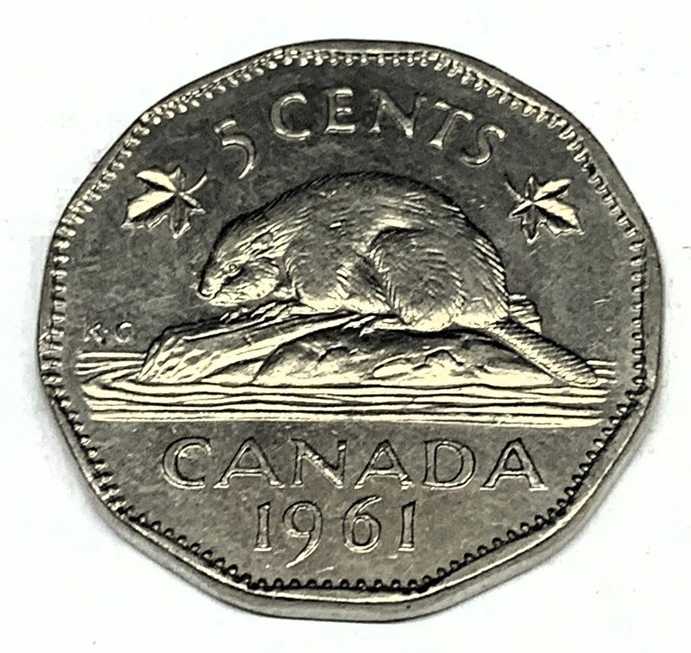 # C1688   CANADA    COIN,     FIVE CENTS   1961