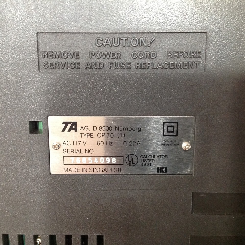 VINTAGE ARBM 1012PD CALCULATOR ADDING ELECTRONIC PRINTING MACHINE-READ