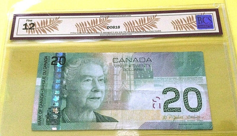 *EYECATCHING ERROR* MISPLACED S/N (DROPPED DIGIT) 2004 CANADA $20 BCS CERTIFIED