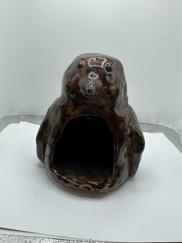 Penguin Candle Holder Signed