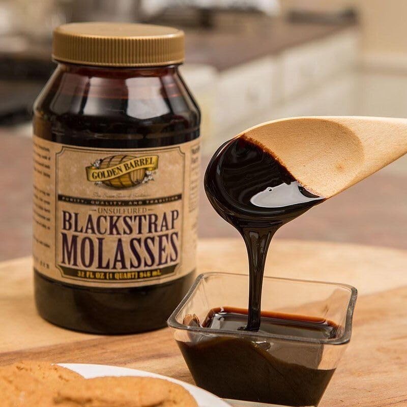 Unsulfured Black Strap molasses, 32 oz