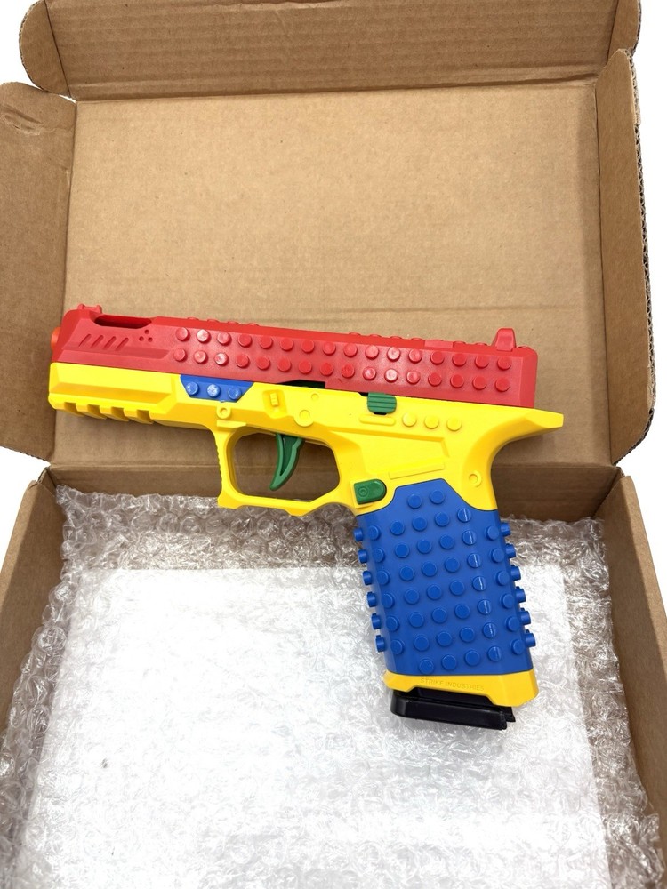 Dreamplay Shell Ejecting Toy Gun, Automatic Pull Back Action, Compatible LEGOS