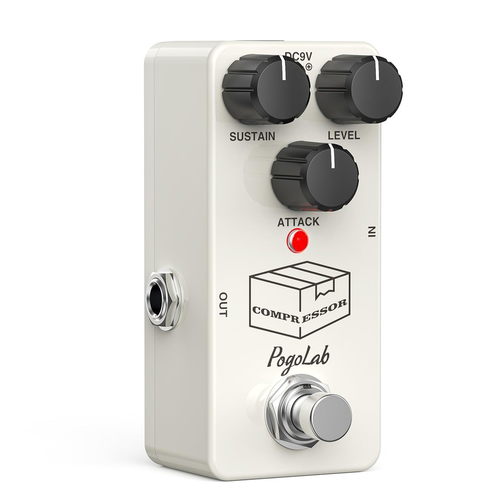 Pogolab Compressor Pedal, Guitar Pedal Compressor, Mini