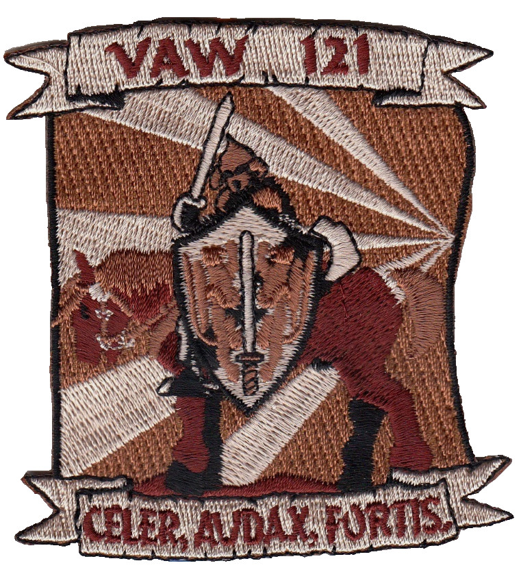 US NAVY PATCH: Airborne Command & Control Squadron 121 VAW-121 E-2D Hawkeye