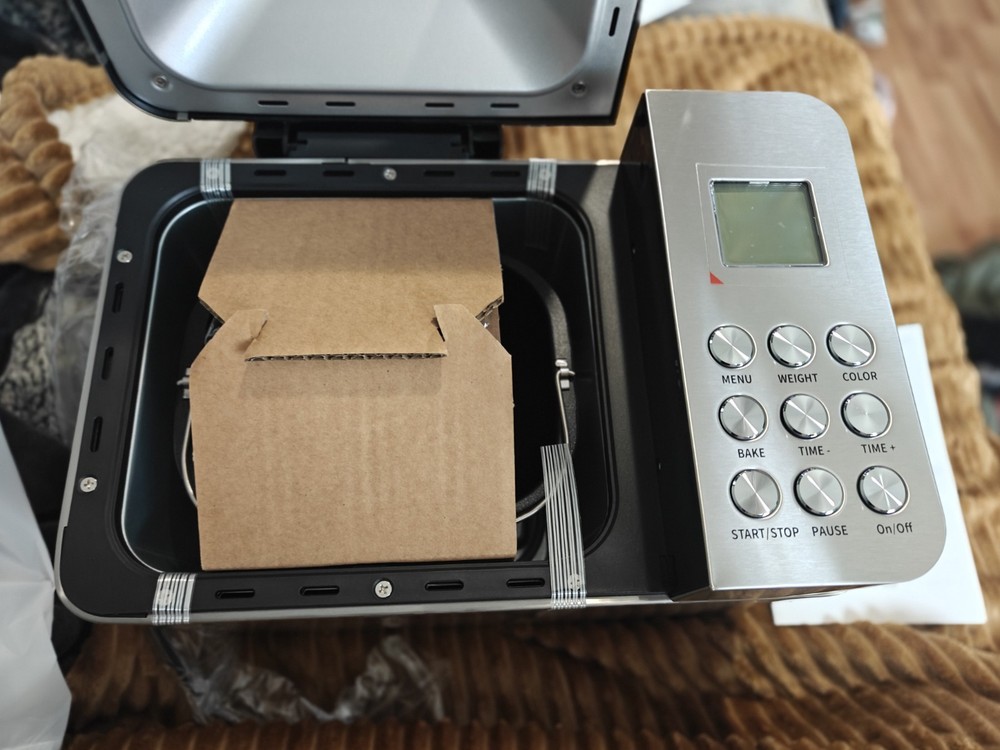 2LB Bread Maker Machine, 17 in 1 Automatic Stainless Steel Bread Machine, Non...