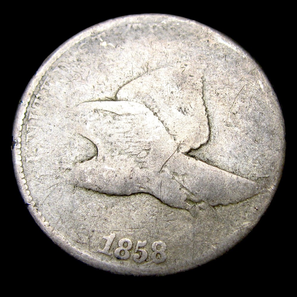 1858 Flying Eagle Cent Penny ---- Nice Coin ----  #EE222