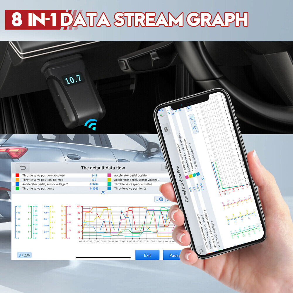 XTOOL A30M Bluetooth Bidirectional OBD2 Scanner All System Diagnostic 26+Service