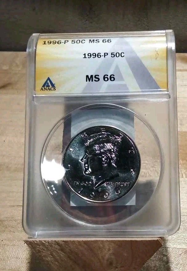 1996 P kennedy half MS66 ANACS