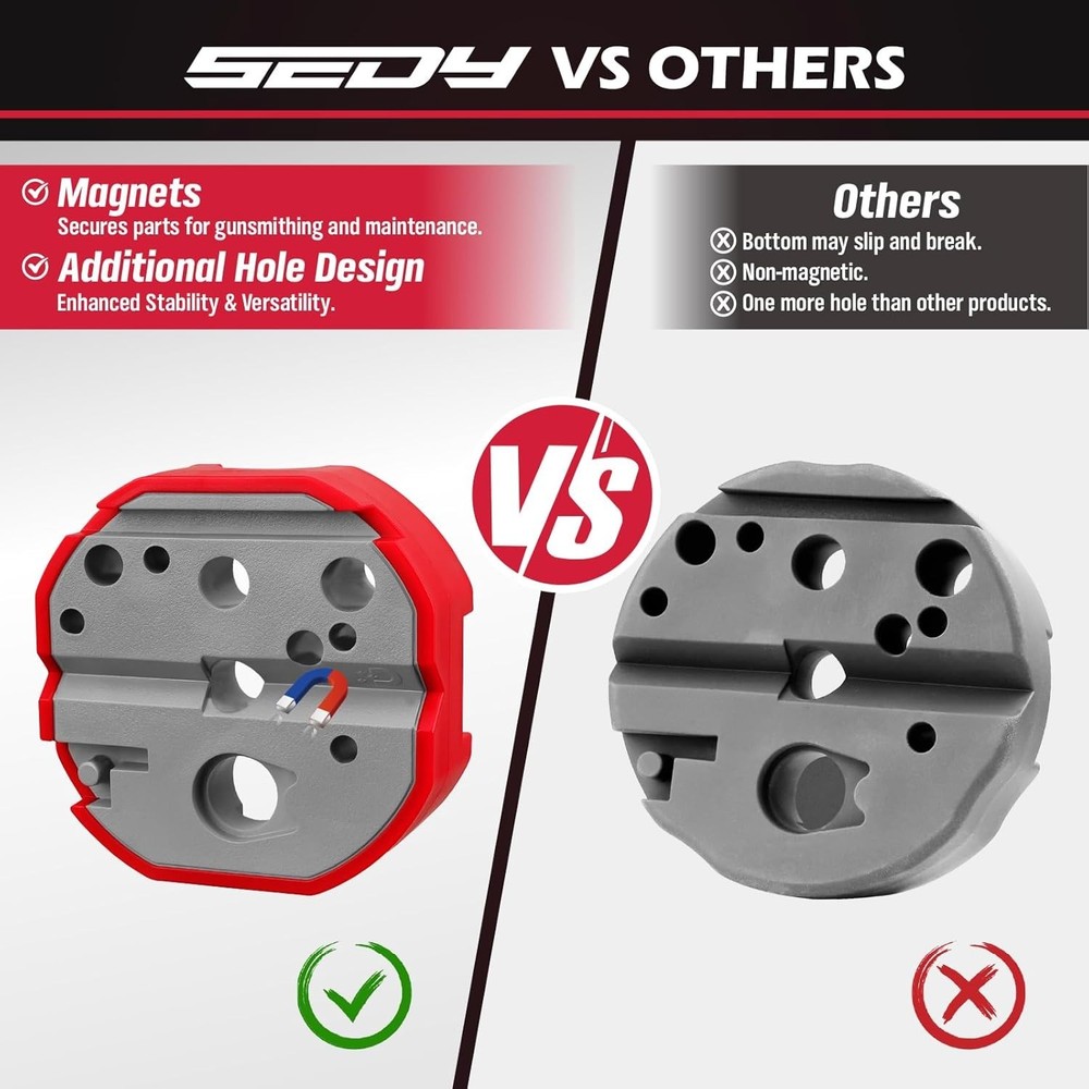 4-Inch Magnetic Universal Bench Block - Non-Marring Tool for Precision Work