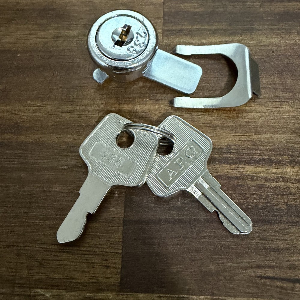 APG Cash Drawer Vasario Replacement Lock Set Includes Two Keys and Lock 235 Code