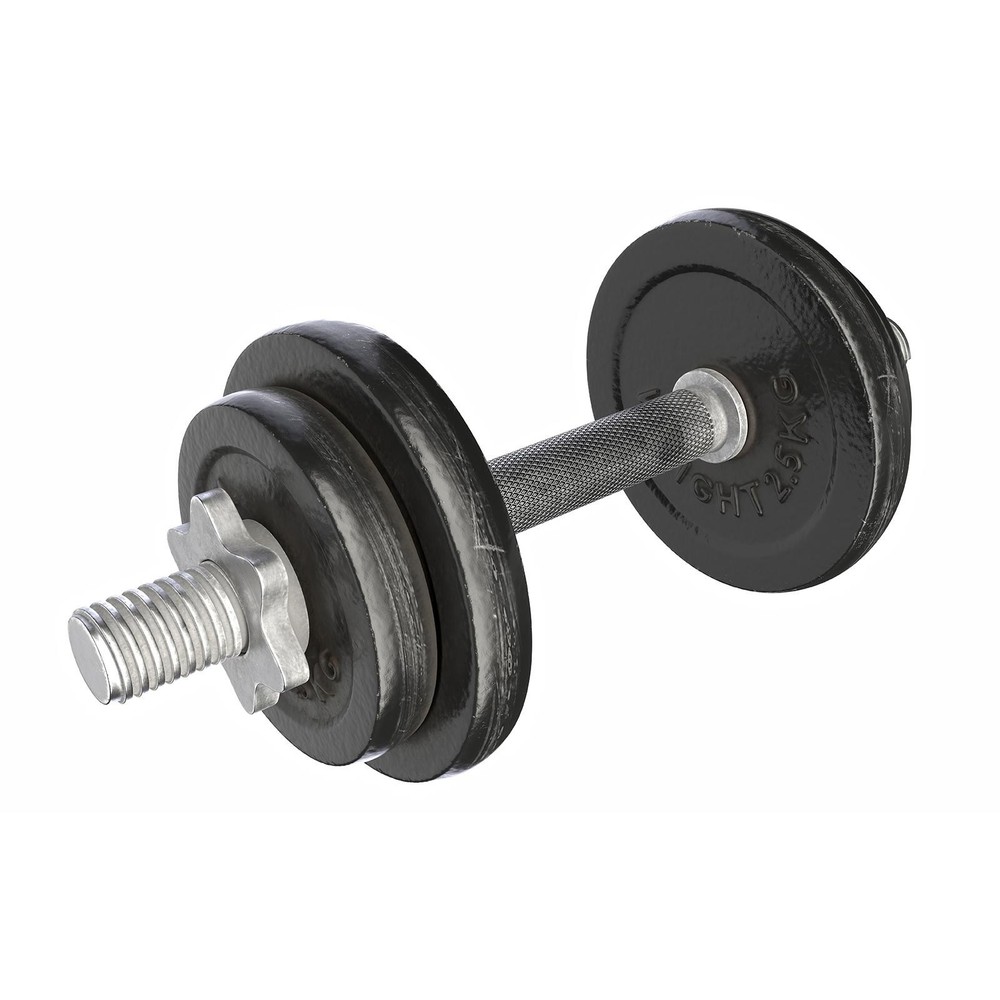 2pcs 25mm Barbell Spin Lock Hexagonal Dumbbell Necklace Nut Silver