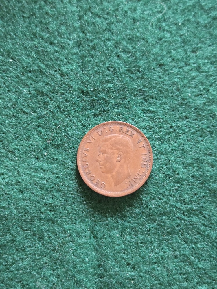 1913 Worn British One Penny