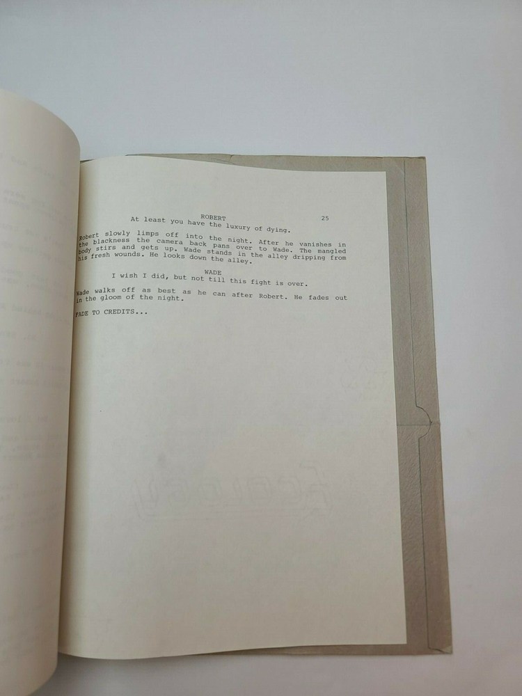 CHRIS, WADE,& ROBERT / George W. Craig 1990 Unproduced First Draft Screenplay
