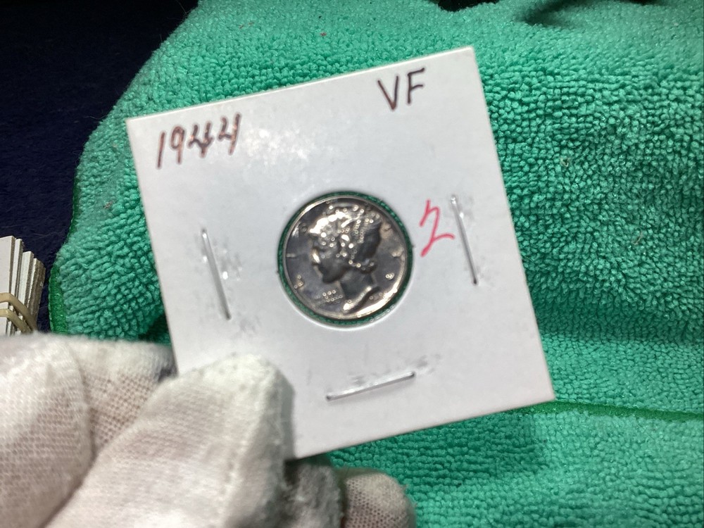 THREE 1944 MERCURY DIMES